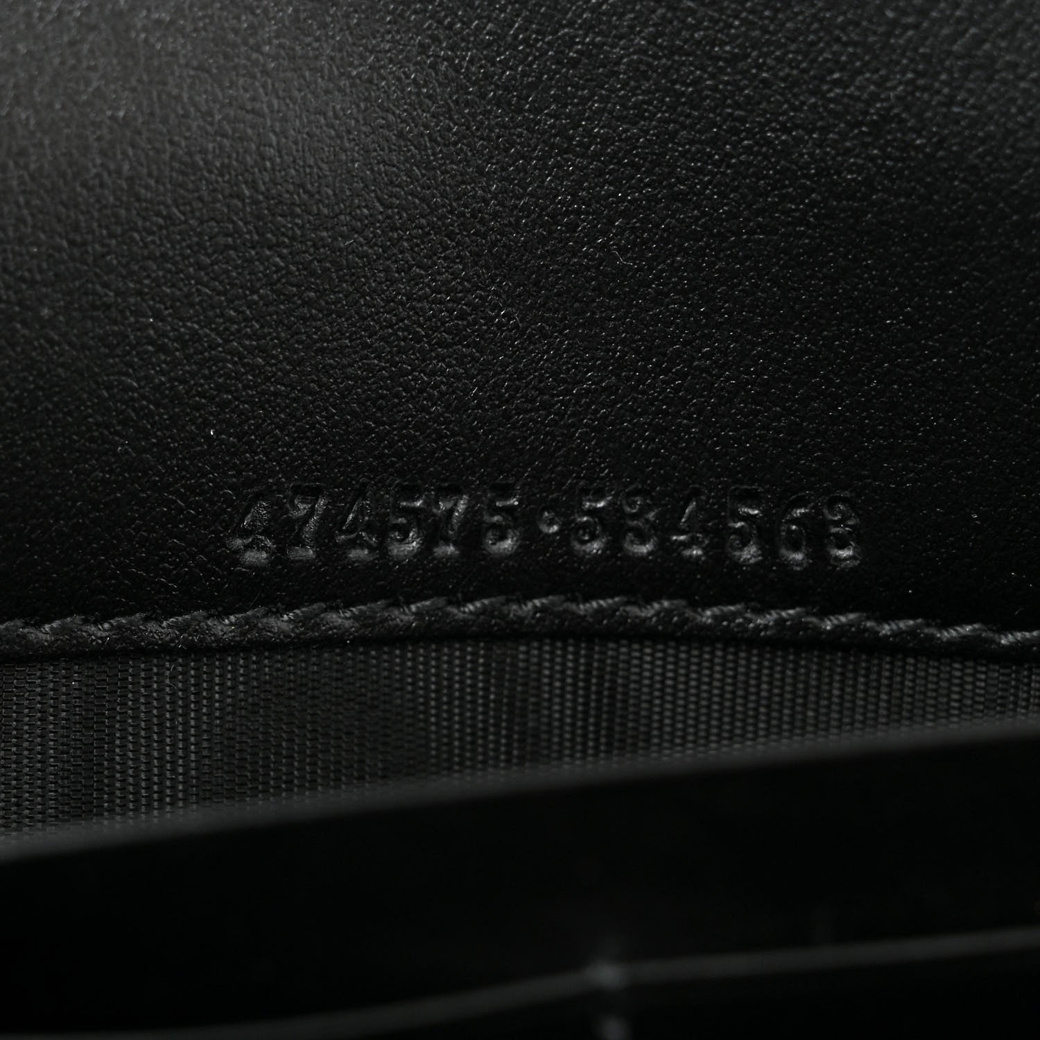 Gucci Calfskin Matelasse GG Marmont Chain Wallet Black 7 of 10