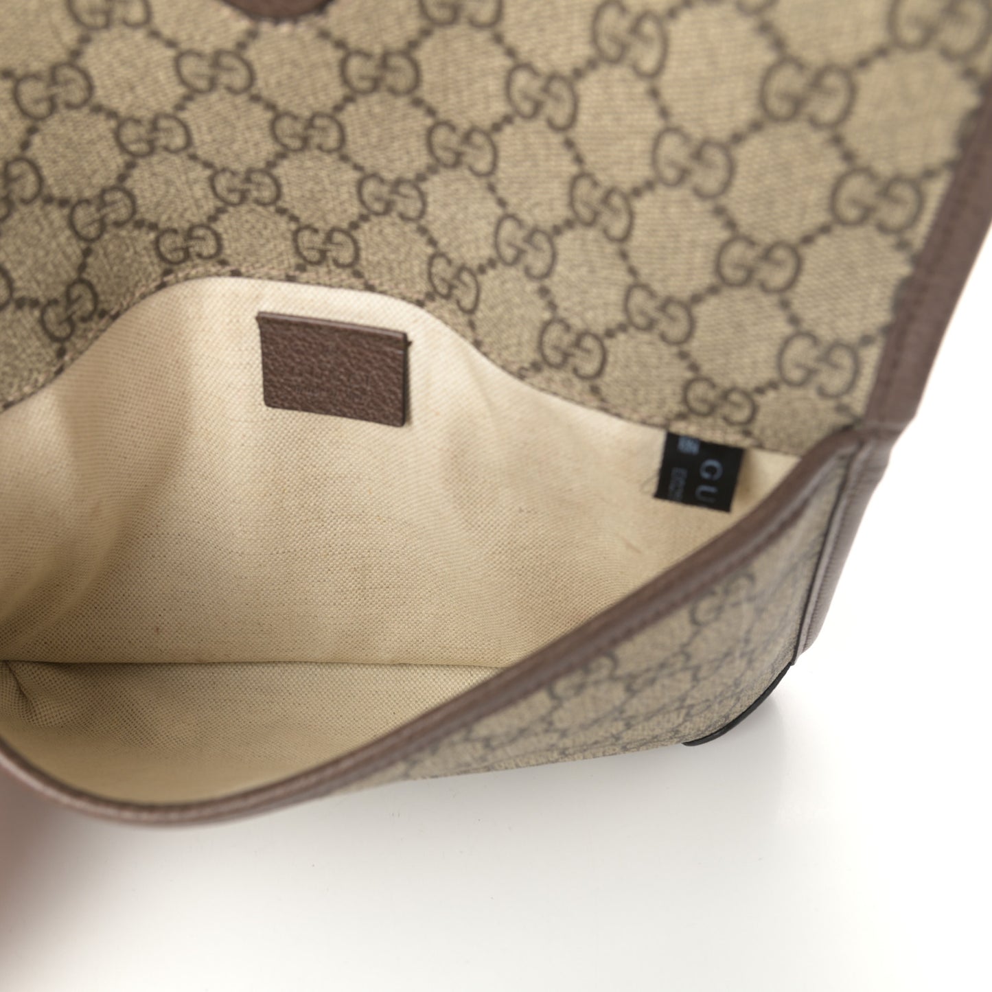 GG Supreme Monogram Neo Vintage Web Belt Bag Brown