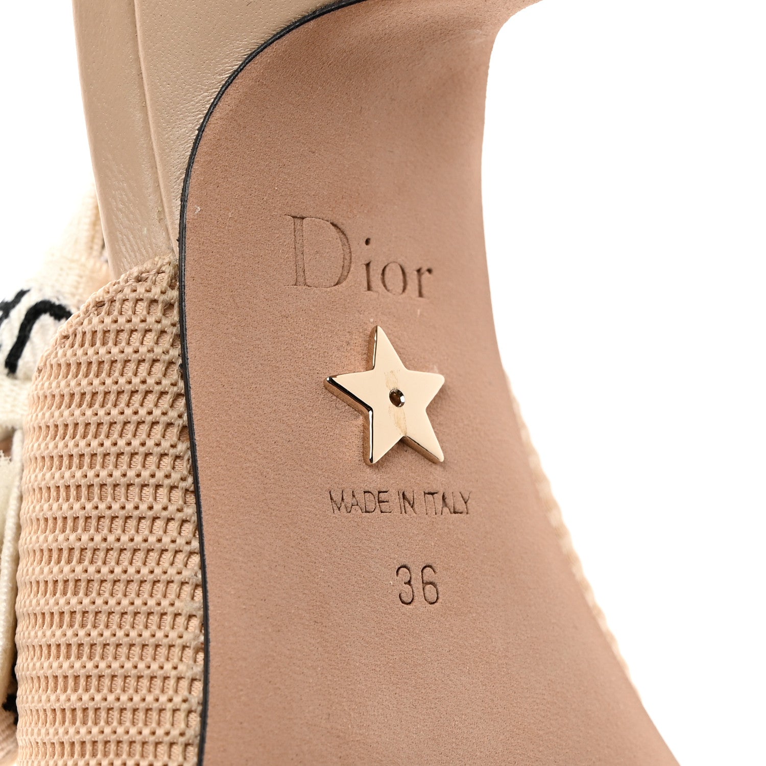 Christian Dior Technical Canvas Ribbon J Adior Slingback 65mm Pumps 36 Powder Nude 8 of 8