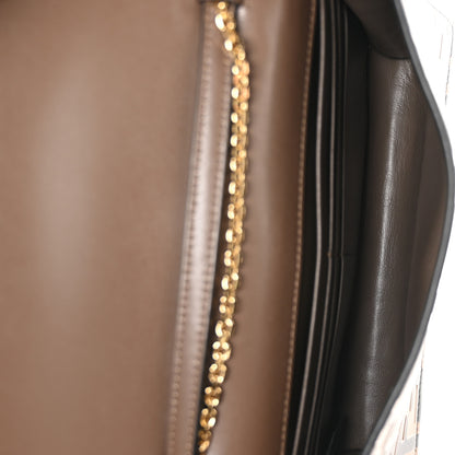 Fendi Vitello Ceylon Bi-Color FF 1974 Embossed FF Diamonds Chain Wallet Maya Black 5 of 11