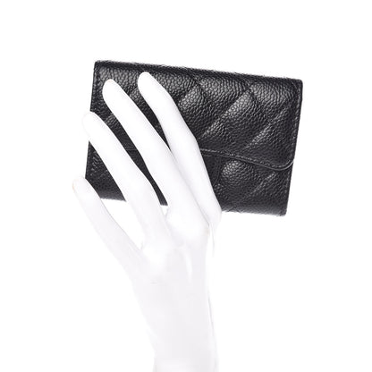 Chanel Caviar Quilted Flap Card Holder Black 2 of 9