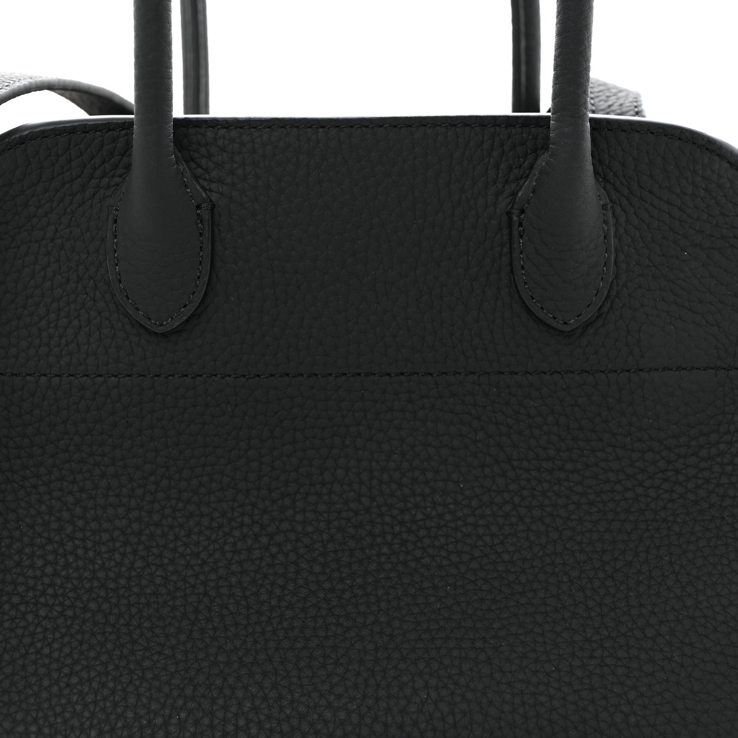 Grained Calfskin Soft Margaux 10 Bag Black