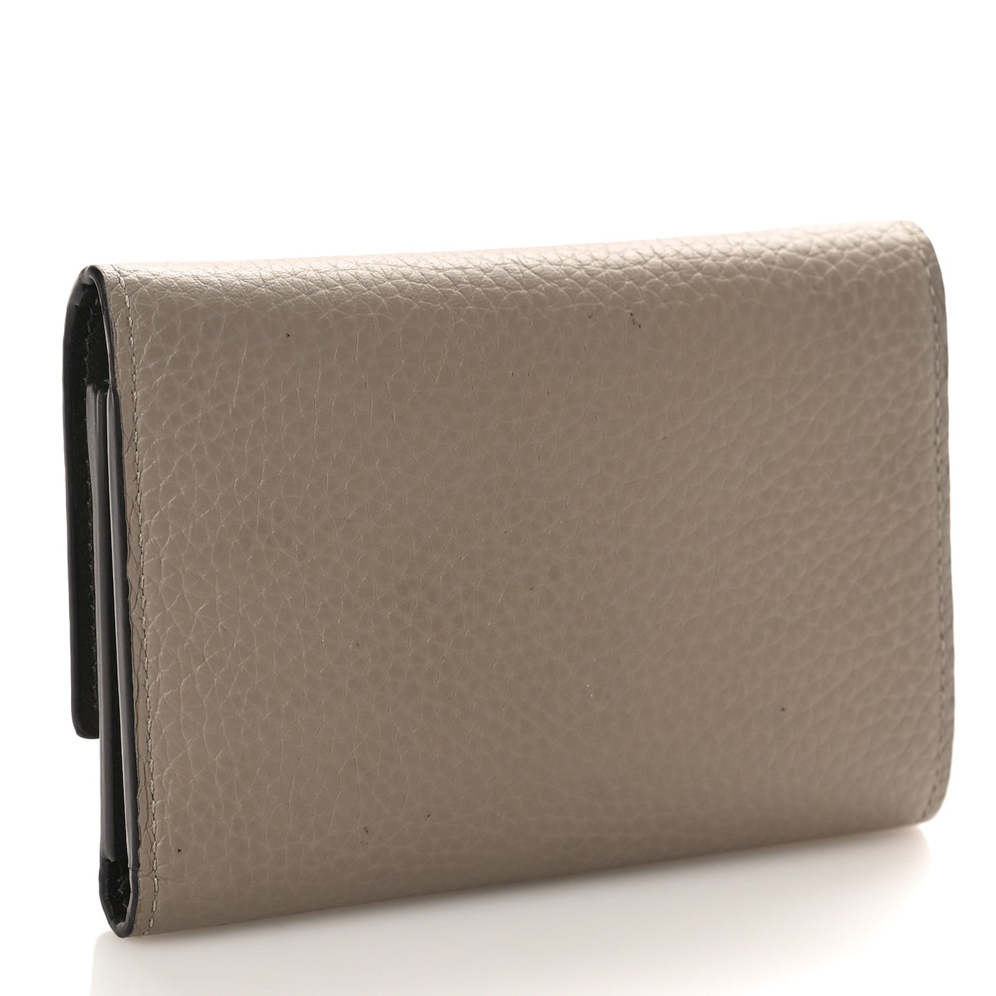 Taurillon Capucines Compact Wallet Galet