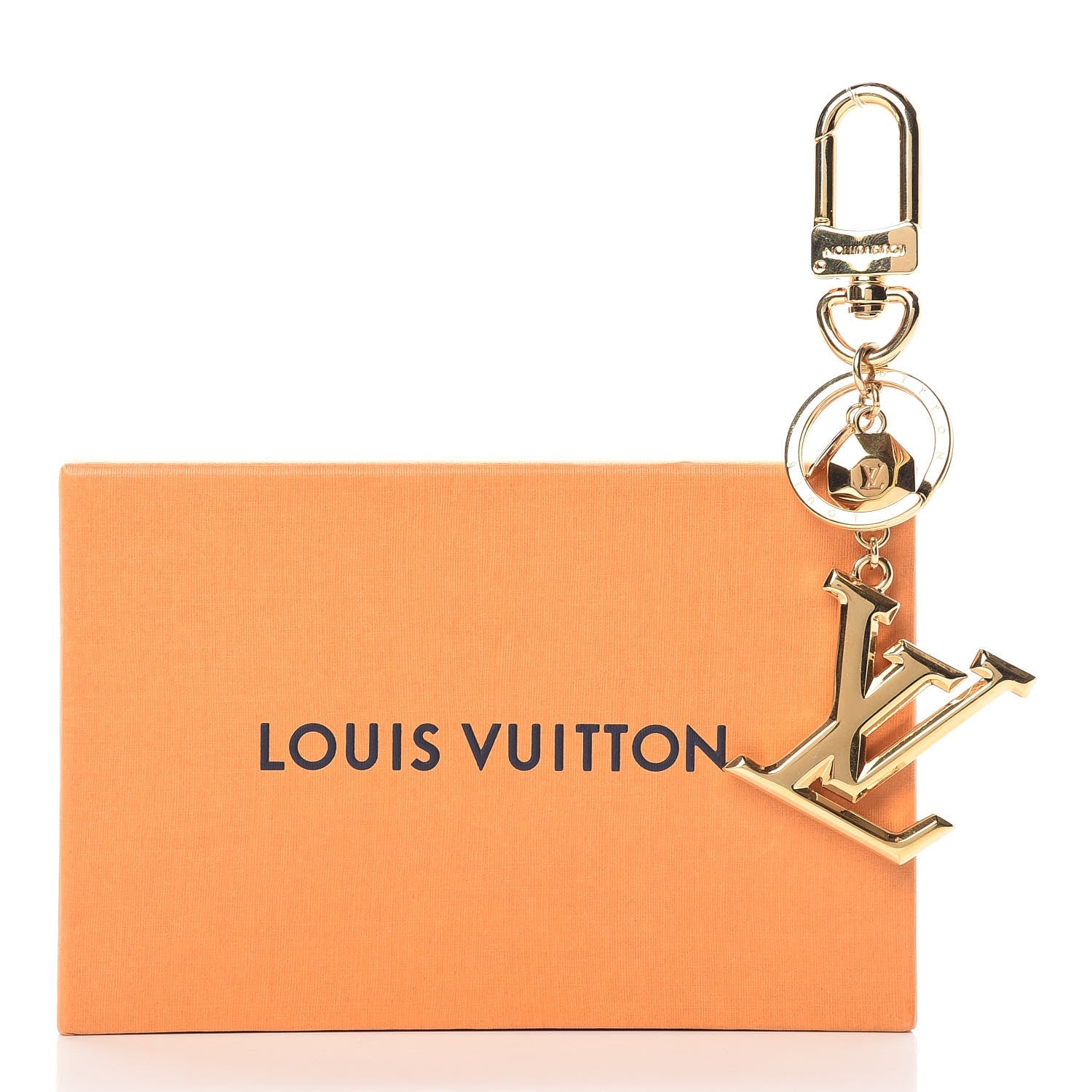 Louis Vuitton LV Facettes Bag Charm Key Holder Gold 4 of 4