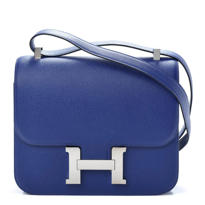 Hermes Epsom Constance 24 Bleu Electrique 1 of 24