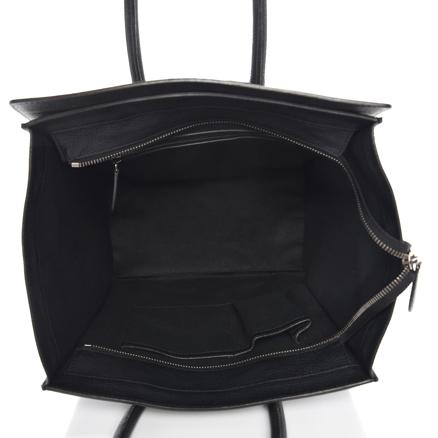 Drummed Calfskin Mini Luggage Black