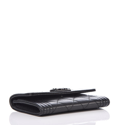Chanel Caviar Quilted Boy Flap Card Holder So Black 4 of 11