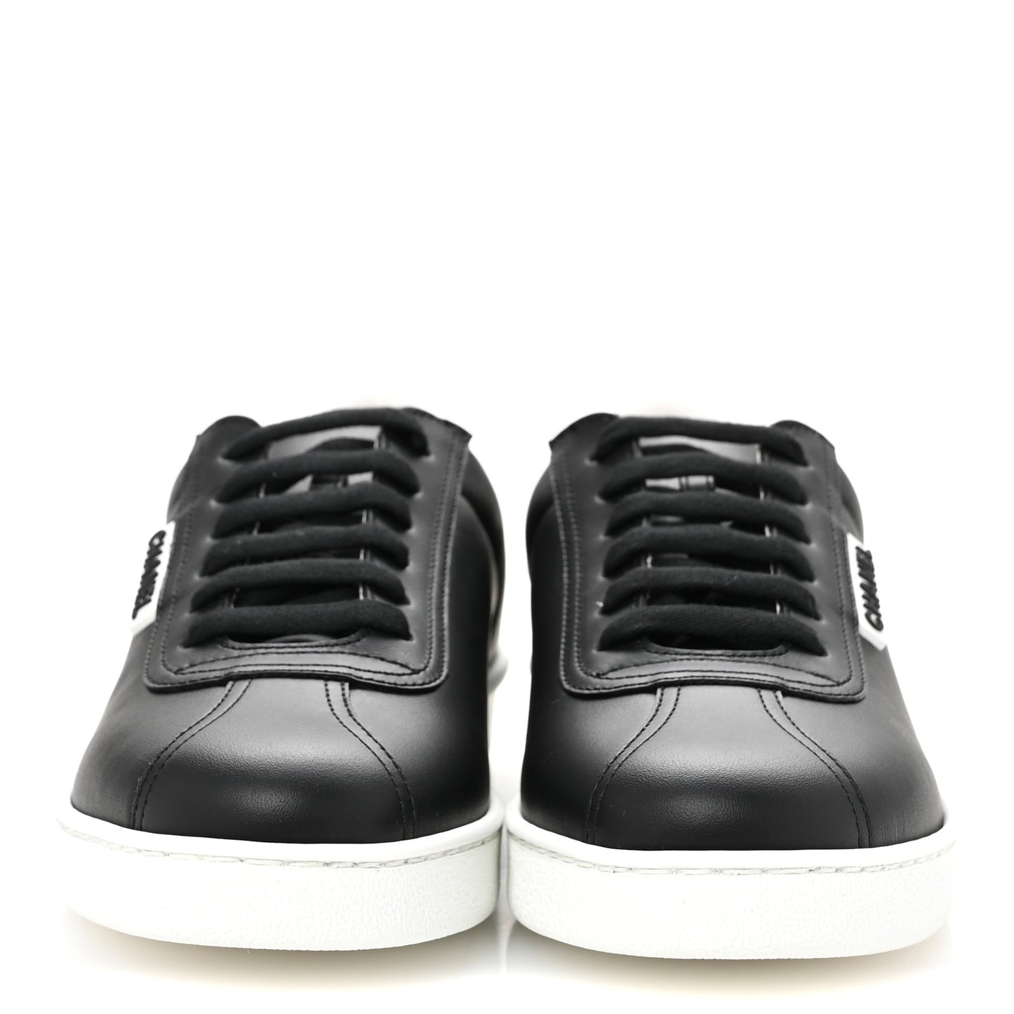 Calfskin CC Womens Sneakers 37 Black