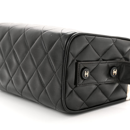 Chanel Lambskin Quilted Box Bag Black 11 of 12