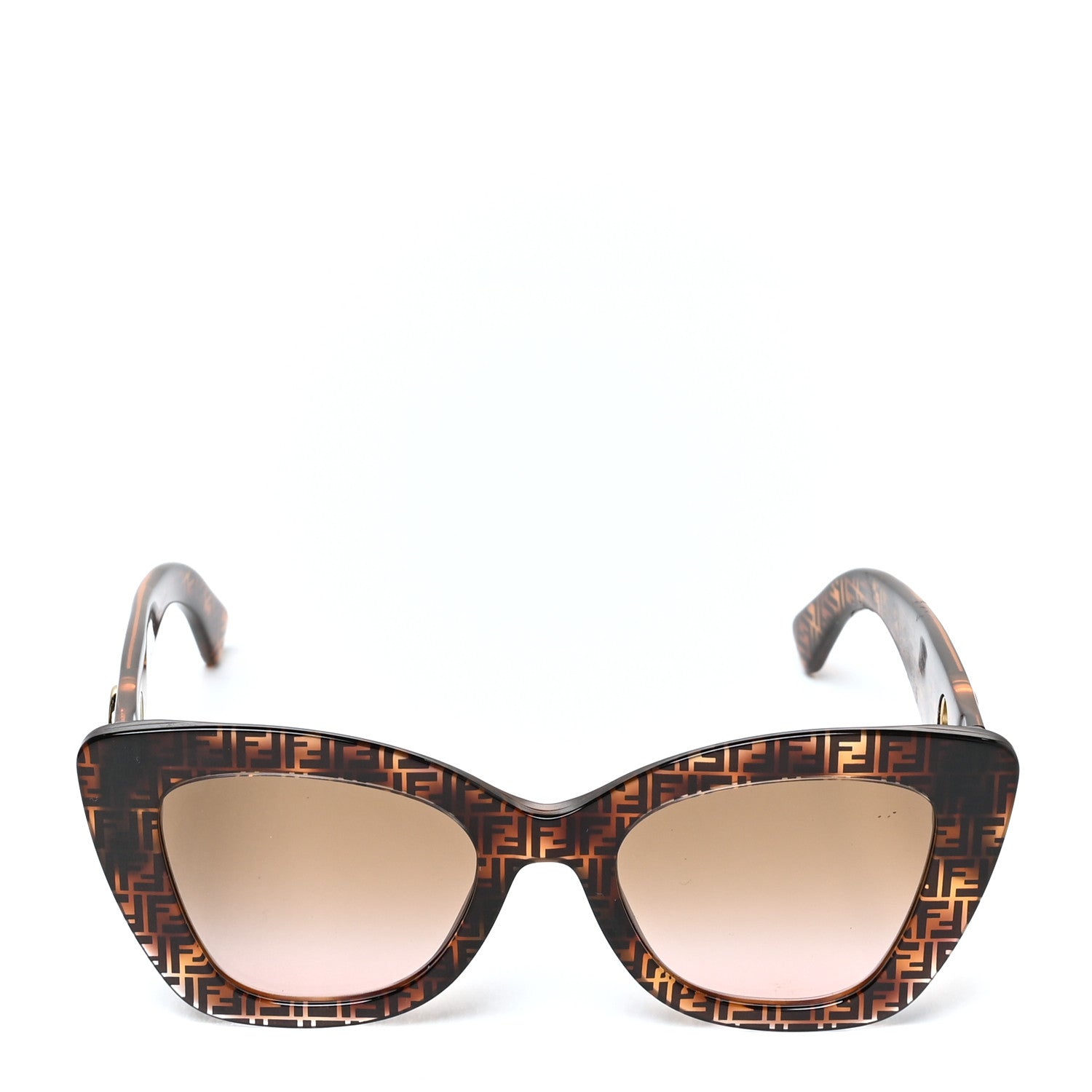 Fendi Acetate F is Fendi FF 51mm Cat Eye Sunglasses 0327/S Tortoise Camouflage 2 of 7