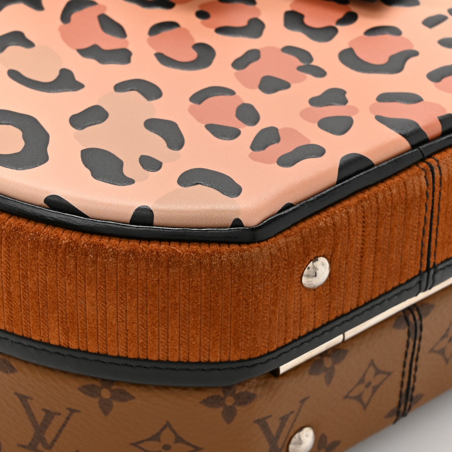 Reverse Monogram Leopard Petite Boite Chapeau