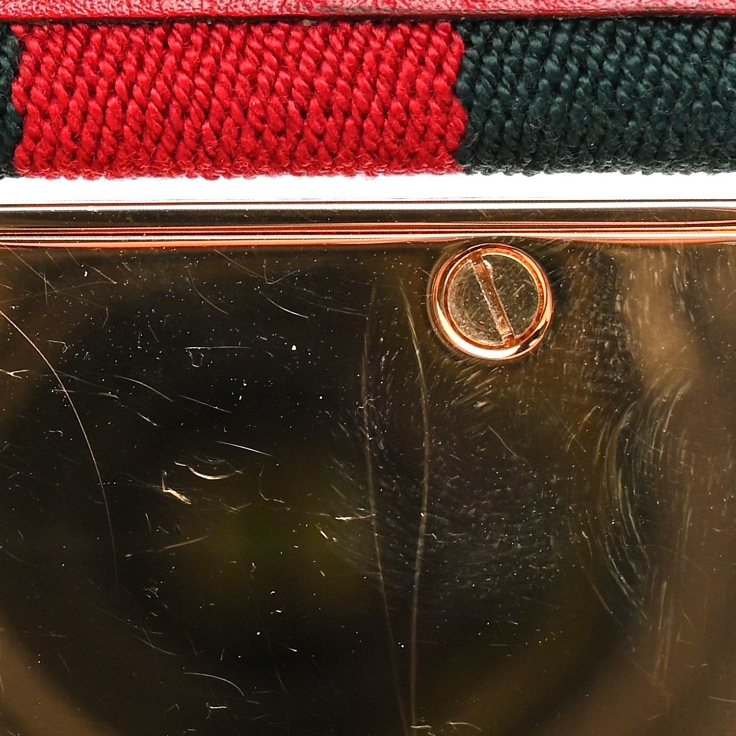 Gucci Canvas Web Belt 90 36 Green Red 5 of 5