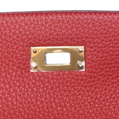 Hermes Togo Kelly Retourne 28 Rouge Casaque 27 of 37