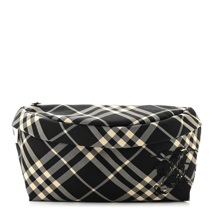 Burberry Check Essential Belt Bag Black Calico 1 of 9