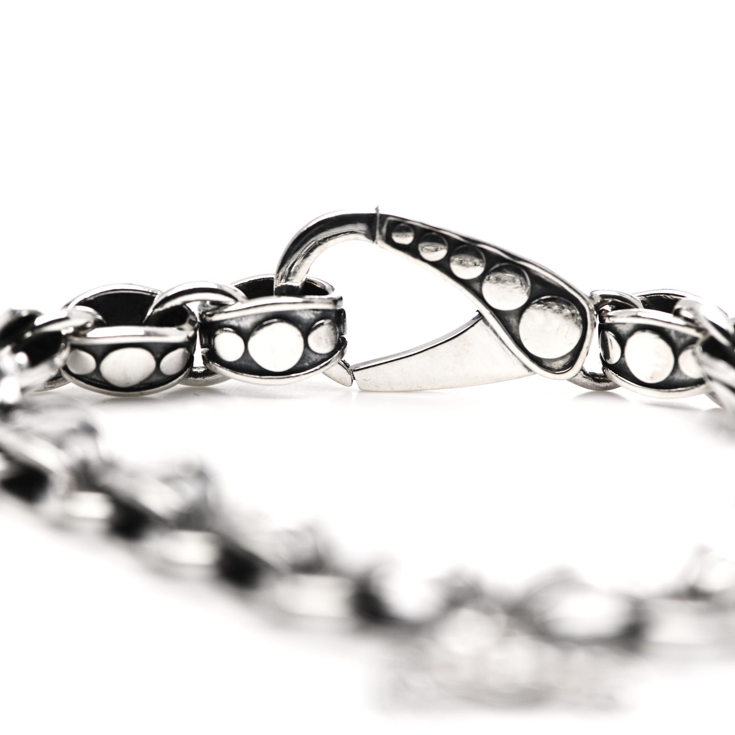 Sterling Silver Heart Dot Bracelet