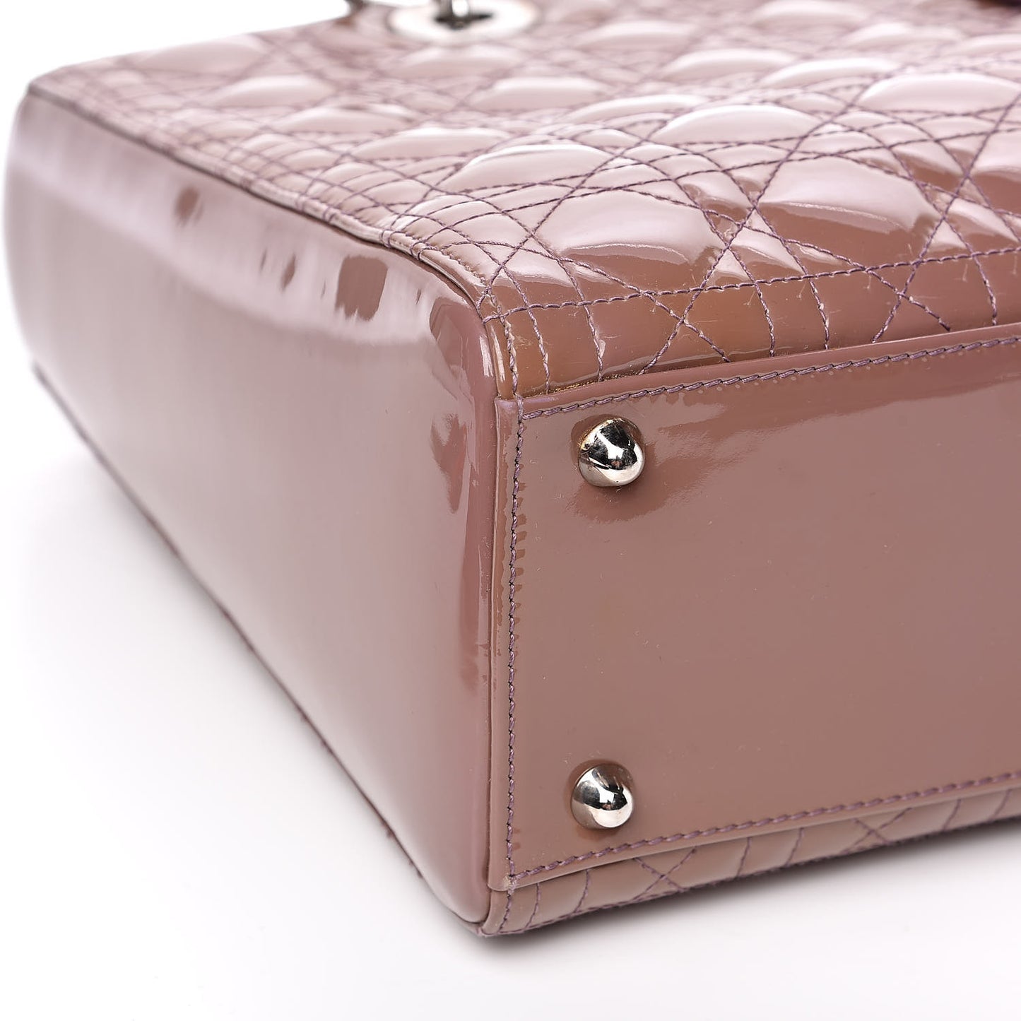 Patent Cannage Large Lady Dior Purple