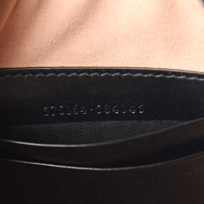 Gucci Calfskin Matelasse GG Marmont Round Wrist Wallet Black 7 of 9
