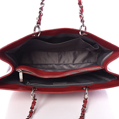 Chanel Caviar Quilted XL Grand Shopping Tote GST Red 5 of 14