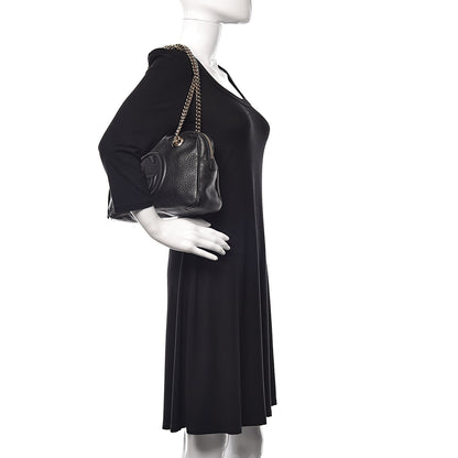 Gucci Pebbled Calfskin Small Soho Bowler Black 2 of 12