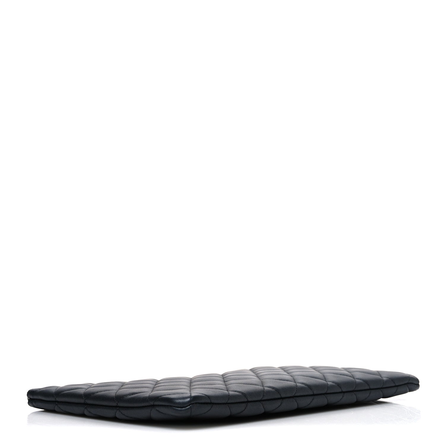 Chanel Pearly Lambskin Quilted Medium Cosmetic Case So Black 4 of 7
