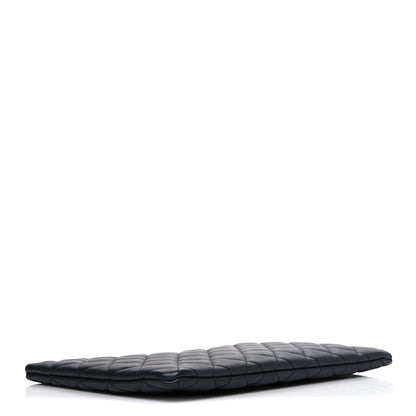 Chanel Pearly Lambskin Quilted Medium Cosmetic Case So Black 4 of 7