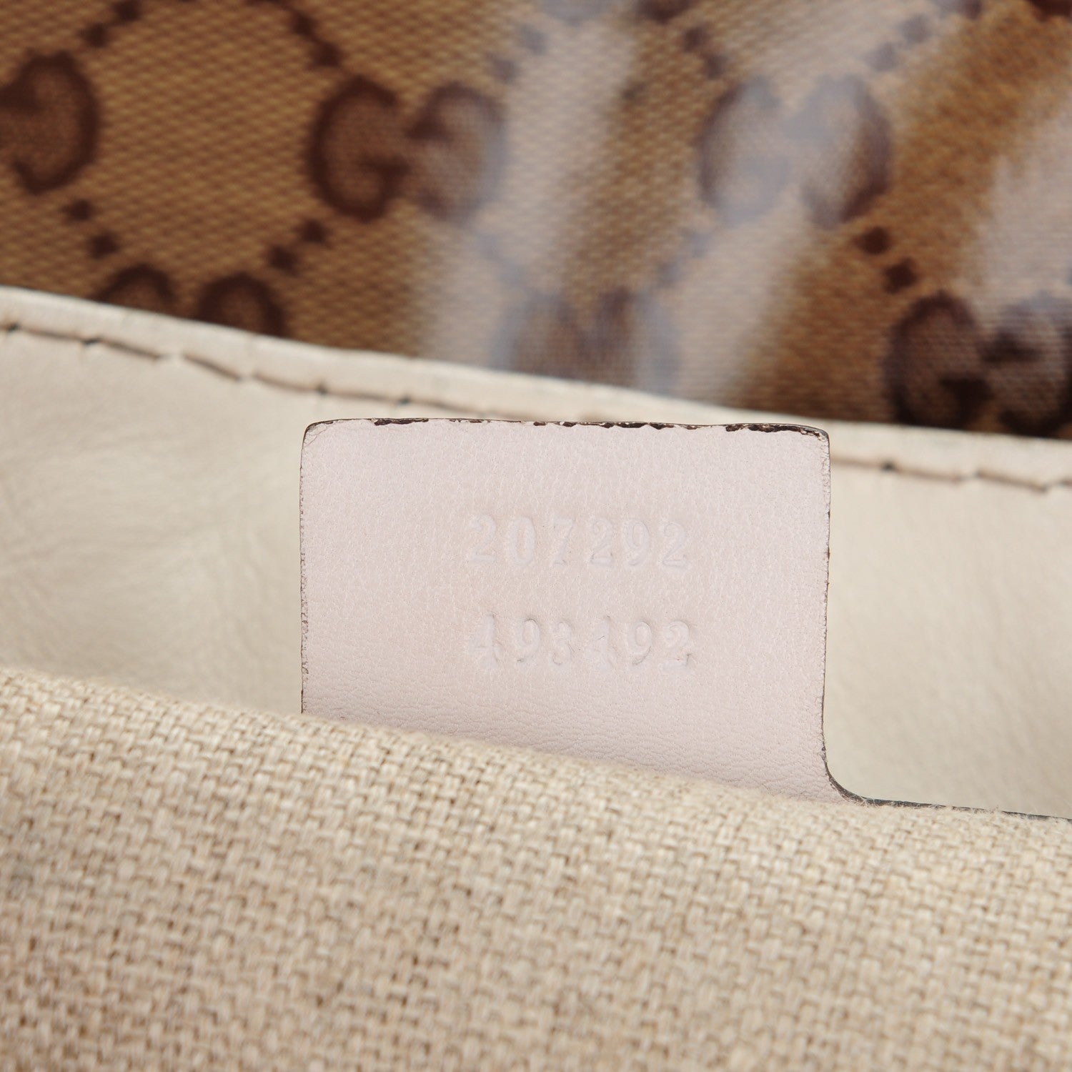 Gucci Crystal Monogram Snakeskin Large Babouska Shopping Tote 7 of 8
