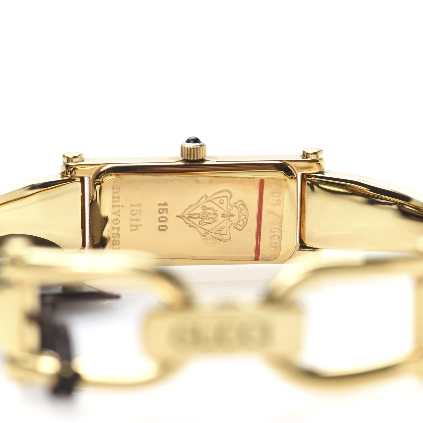 Stainless Steel 12mm 1500L Horsebit Quartz Watch Gold