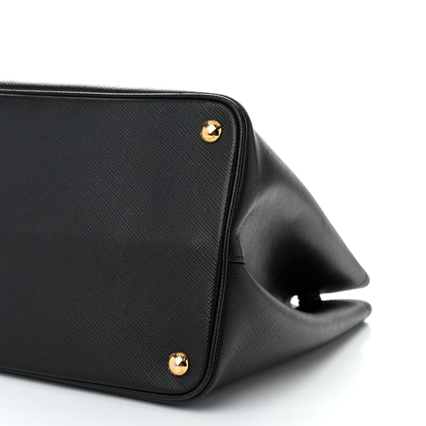 Saffiano Cuir Large Double Bag Black