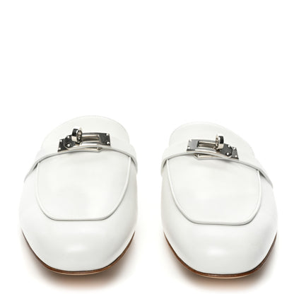 Hermes Calfskin Oz Mules 41 White 2 of 8