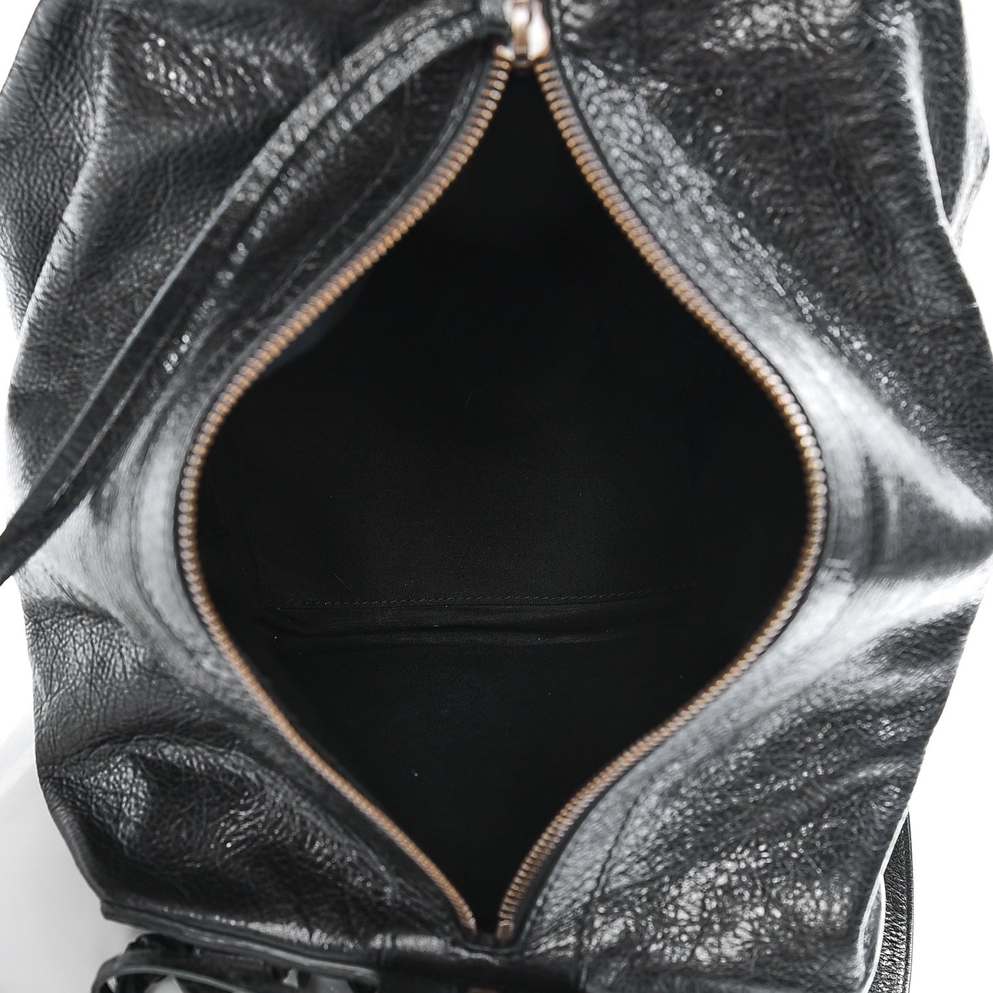 Agneau Classic Hardware Extra Small Zip Traveler Backpack Black