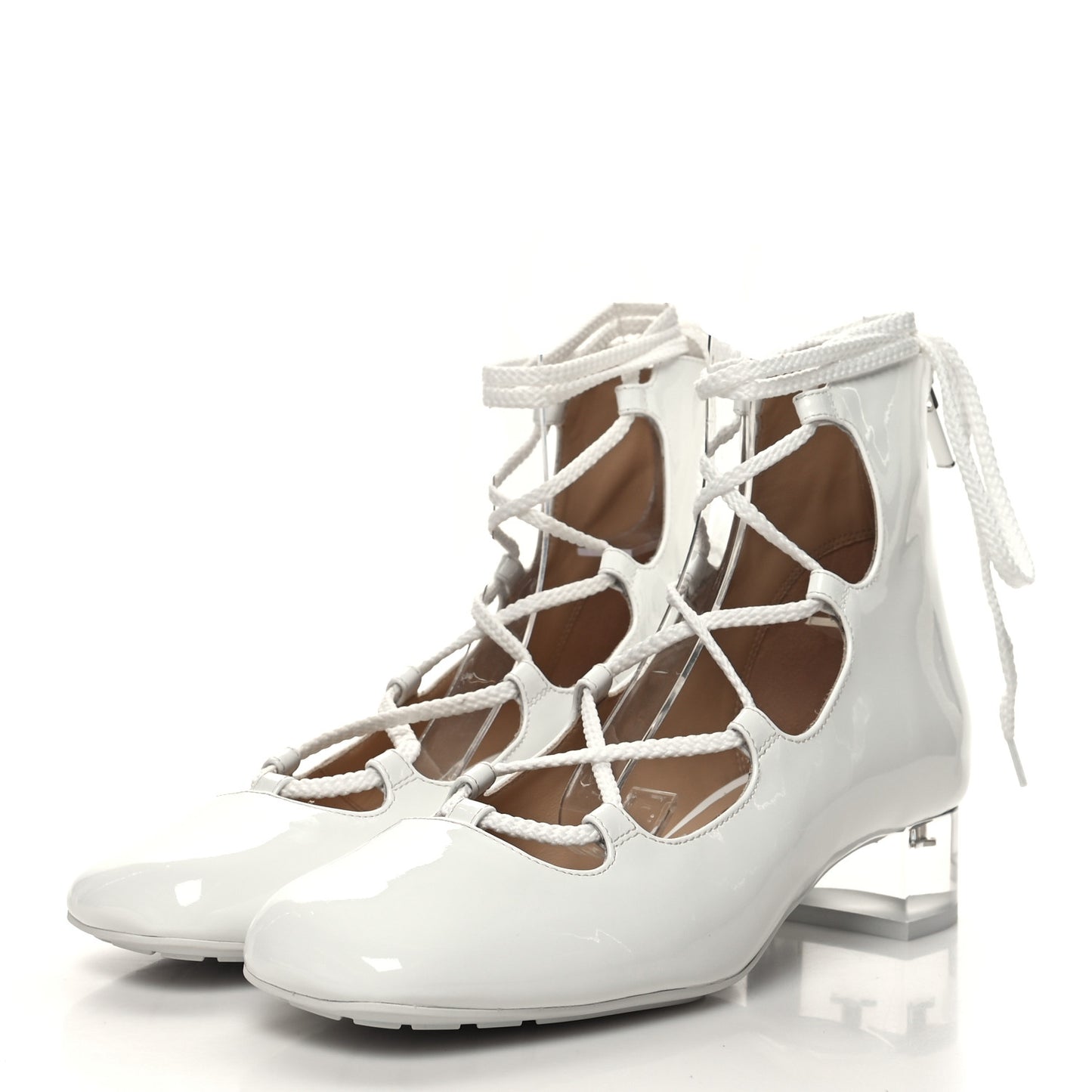 Patent Diorarty 30mm Pumps 37 White