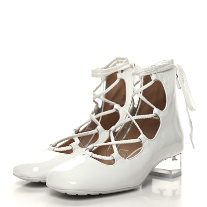 Christian Dior Patent Diorarty 30mm Pumps 37 White 3 of 8