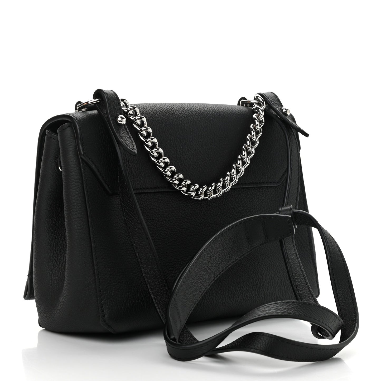Calfskin Lockme II Chain Bag BB Black
