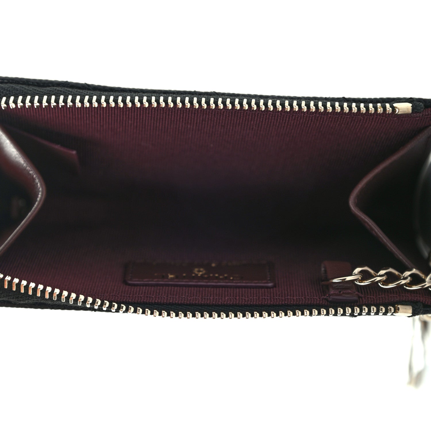 Chanel Caviar Quilted Zipped Key Holder Case Black 6 of 8