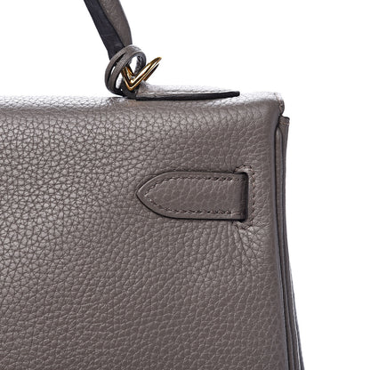 Hermes Togo Kelly Retourne 32 Etain 24 of 34