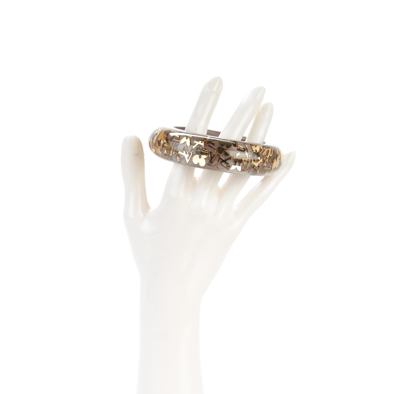 Louis Vuitton Resin Swarovski Medium Inclusion Bracelet GM Praline 2 of 3