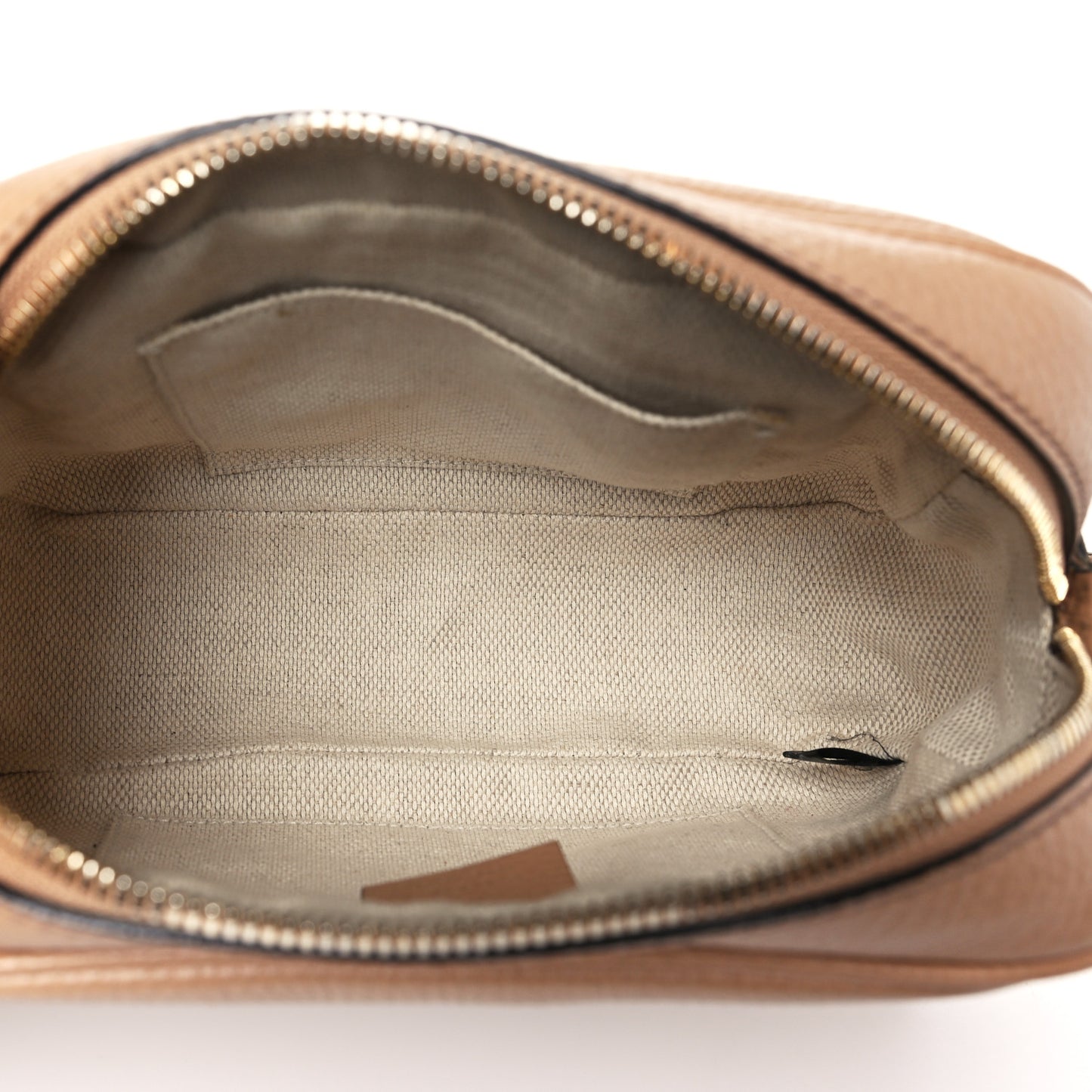 Pebbled Calfskin Small Soho Disco Bag Camelia