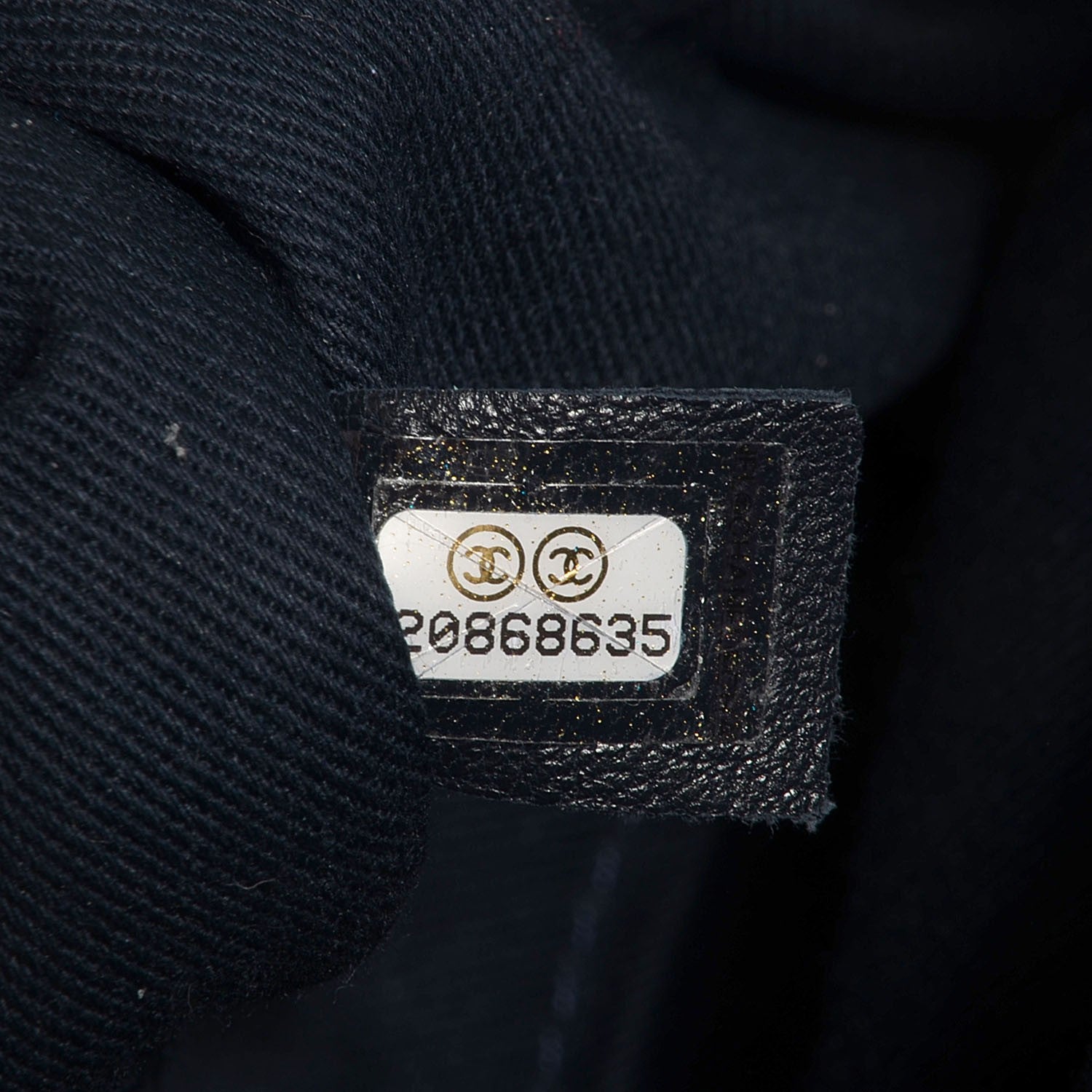 Chanel Denim Deauville Bowling Bag Dark Blue 7 of 8