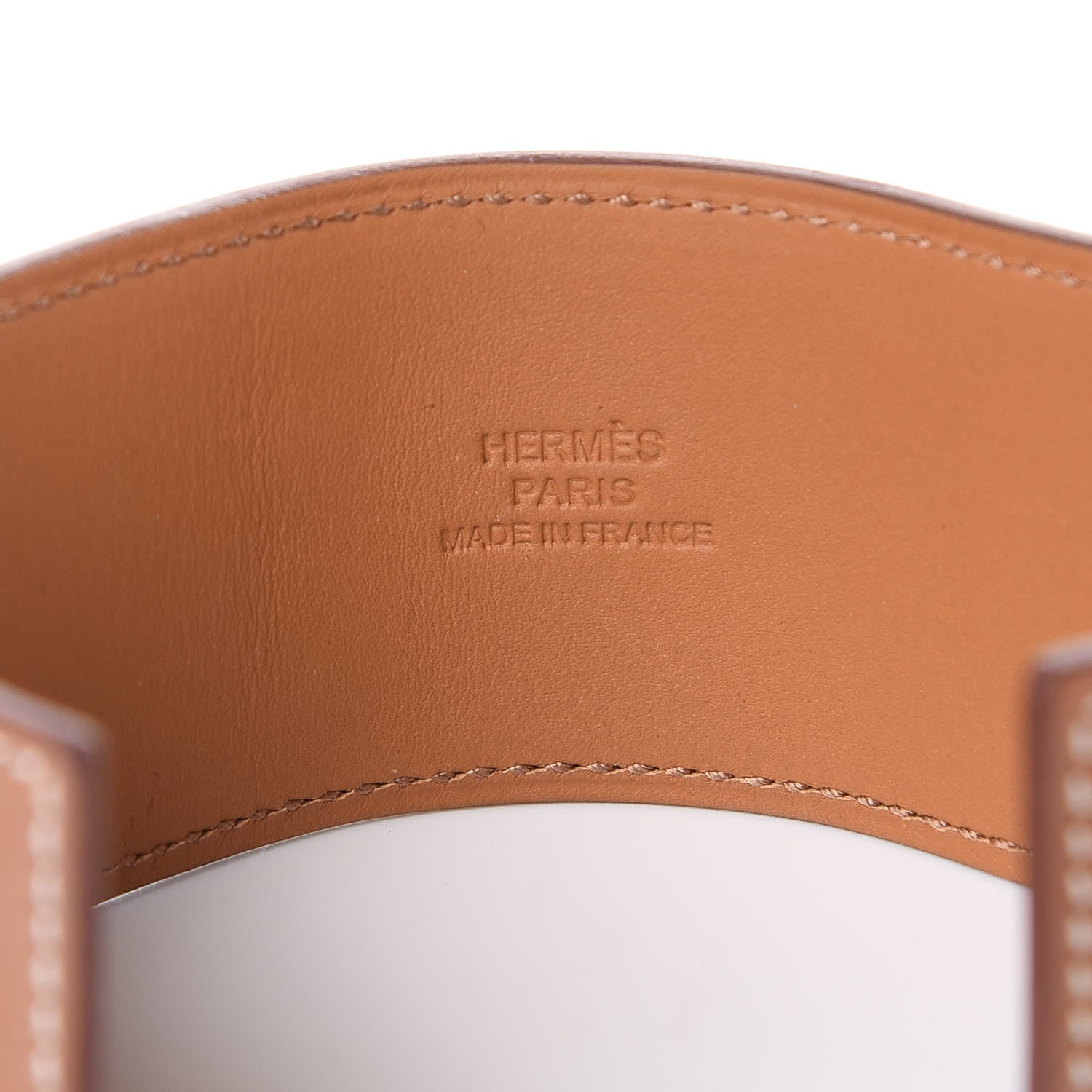 Hermes Barenia Collier De Chien CDC Bracelet S Fauve 6 of 7