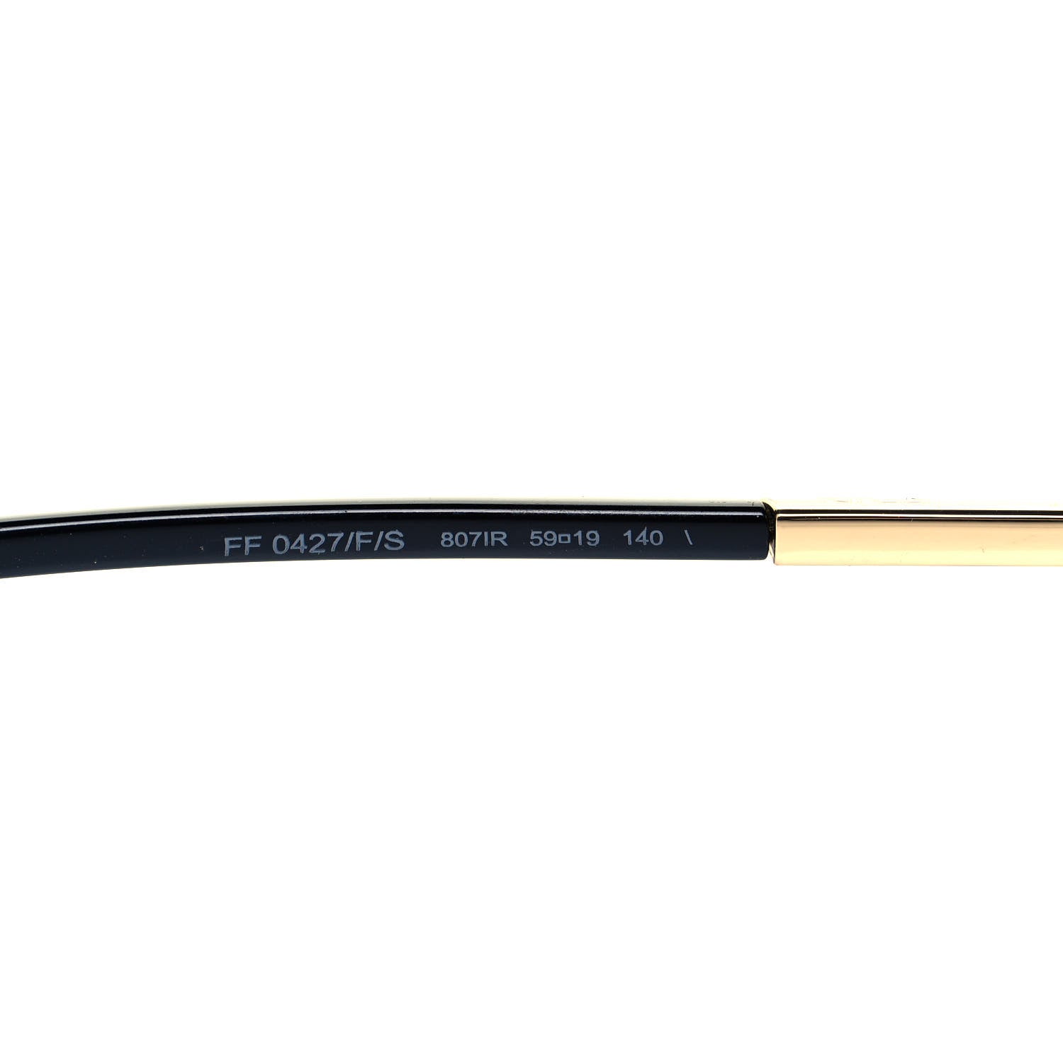 Fendi Square Sunglasses FF 0402/S Black 5 of 7