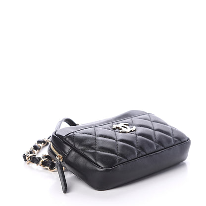 Chanel Lambskin Quilted Waist Bag Black 4 of 9