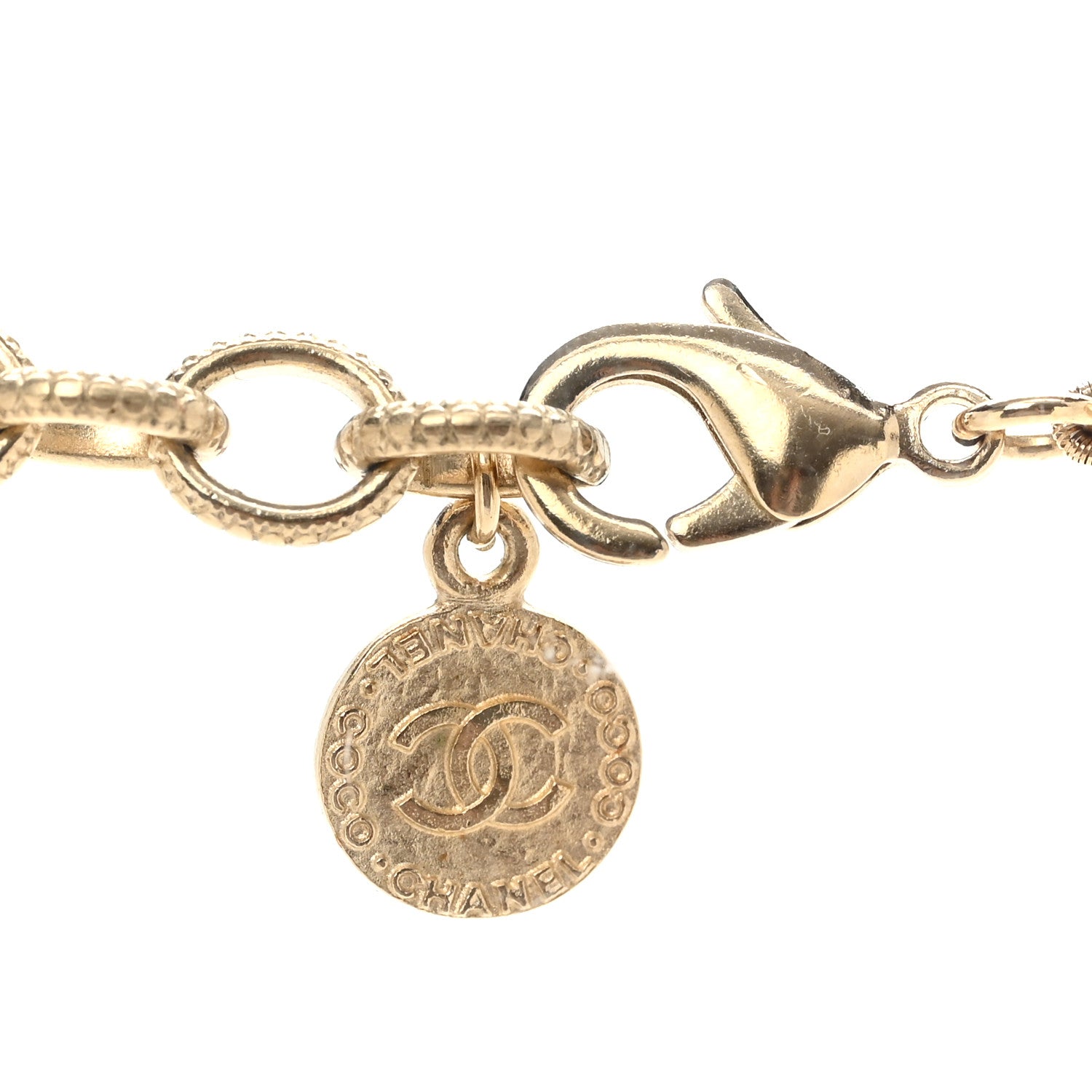 Chanel Pearl CC 100th Anniversary Necklace Light Gold 6 of 7