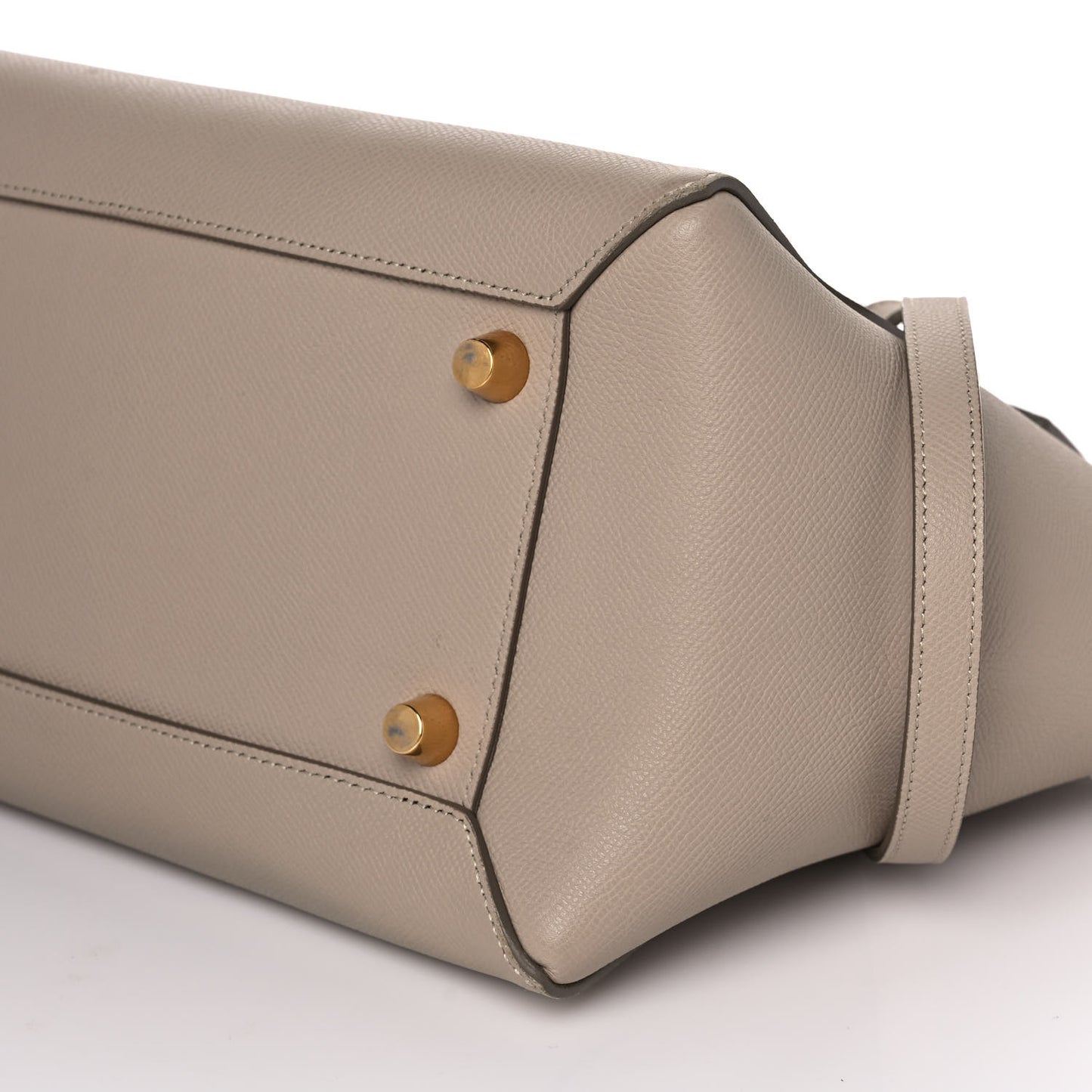 Grained Calfskin Mini Belt Bag Light Taupe