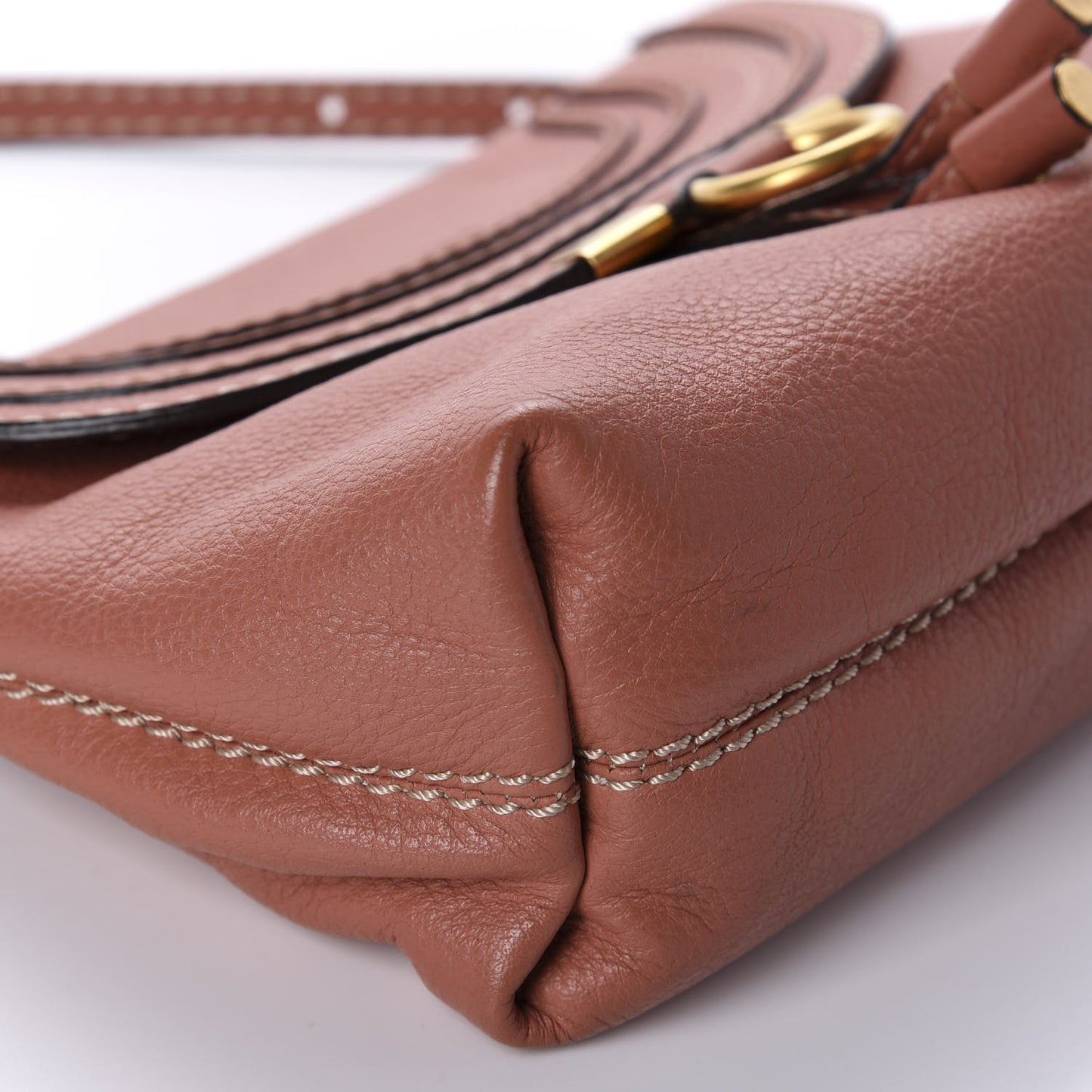 Calfskin Marcie Pochette Crossbody Bag Coral