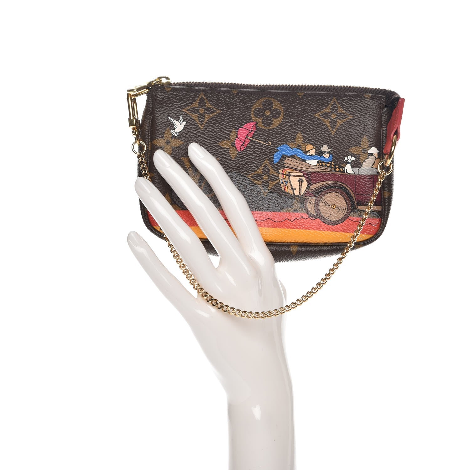 Louis Vuitton Monogram 2015 Christmas Animation Mini Pochette Accessories 2 of 7