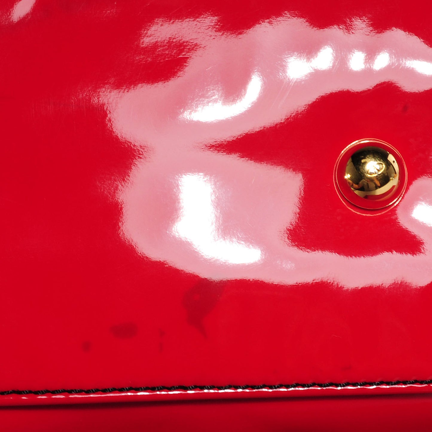 Lacca Patent Petale Tote Red