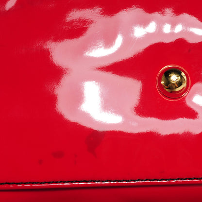 Valentino Garavani Lacca Patent Petale Tote Red 6 of 9