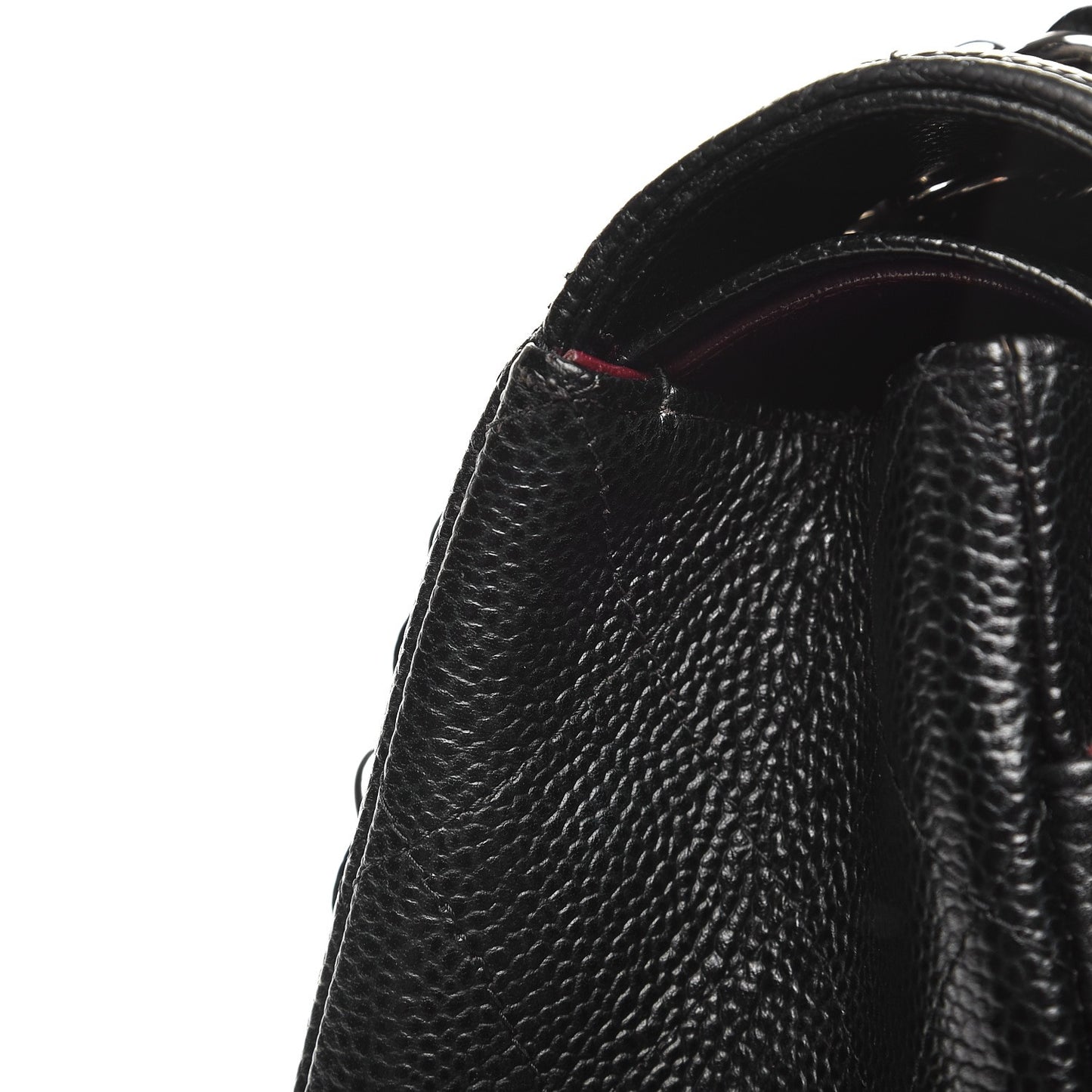 Caviar Quilted Maxi Double Flap Black