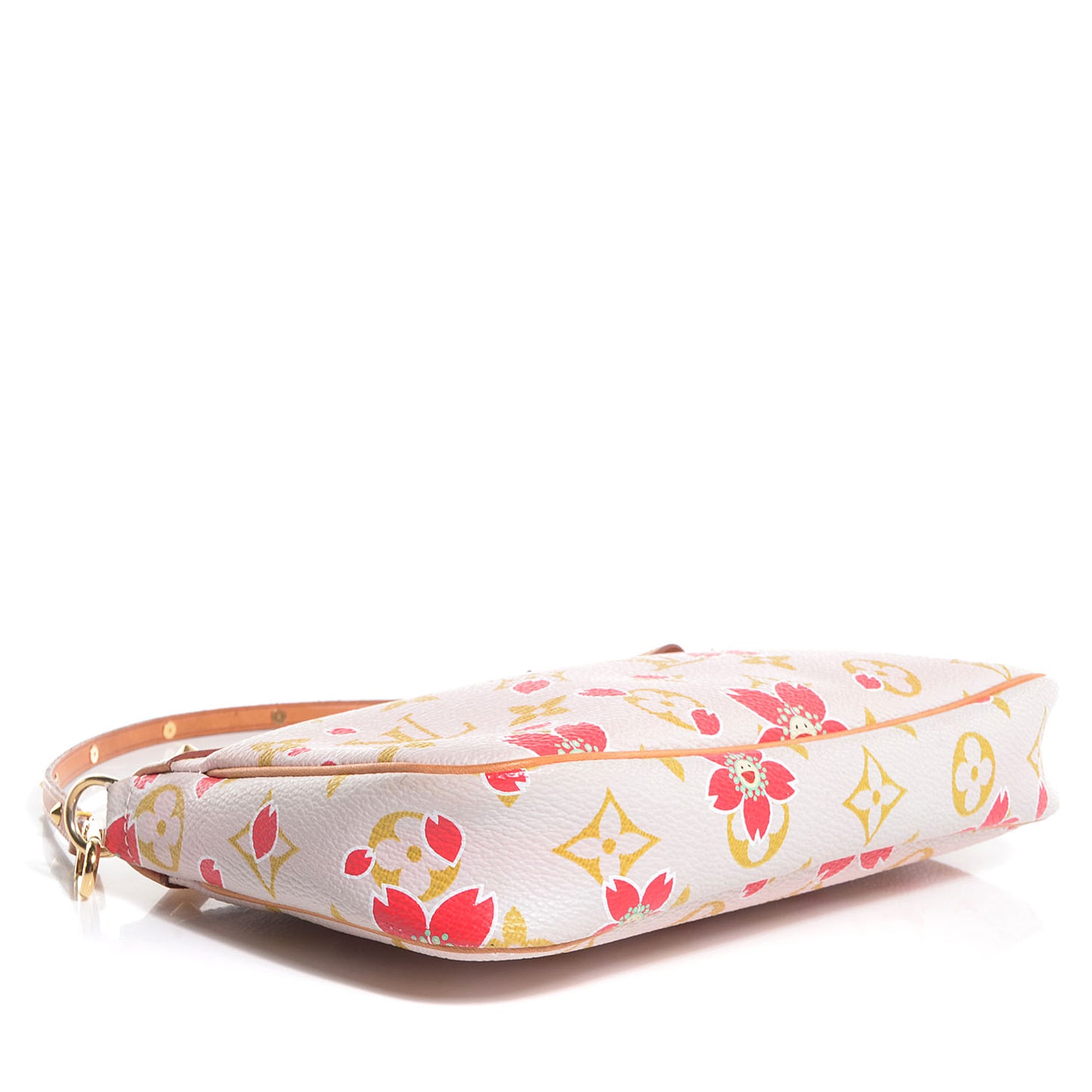 Monogram Cherry Blossom Pochette Accessories Red