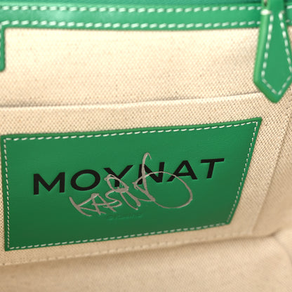 Moynat X KASING LUNG Calfskin Canvas M Labubu Tote MM Green Apple 8 of 12